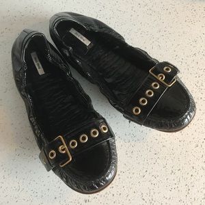 Miu Miu Buckle flats
